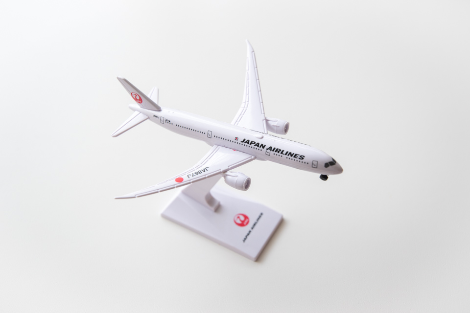 JAL ANAアメニティ 飛行機 模型 プラモデルとパズルセット 非売品